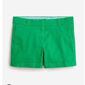 JCrew Chino City Fit Short Green 3 inch Womens 4 Classic NEW Low Rise